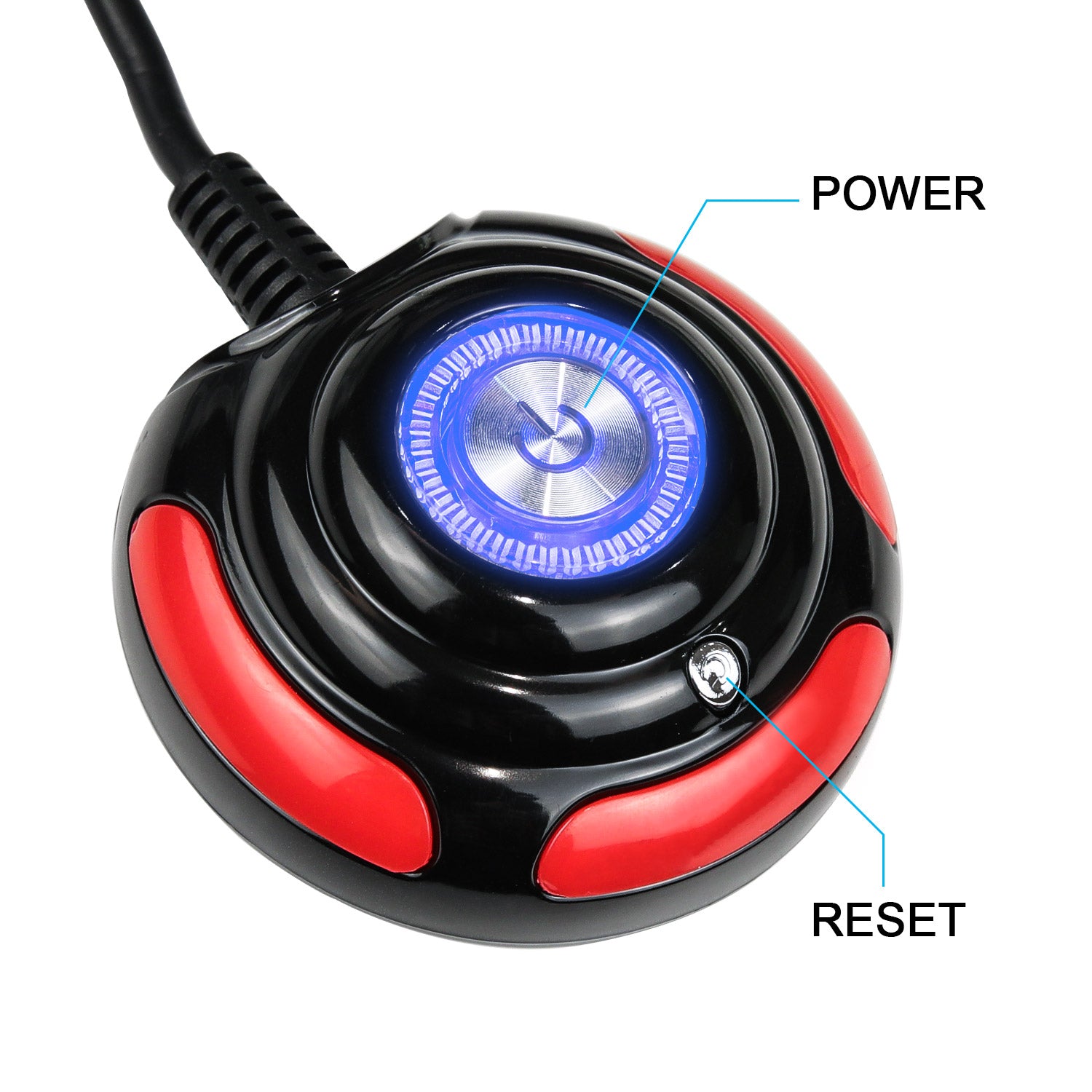 Vetroo Desktop Computer Case Power Supply Reset HDD Push Button with LED Lights