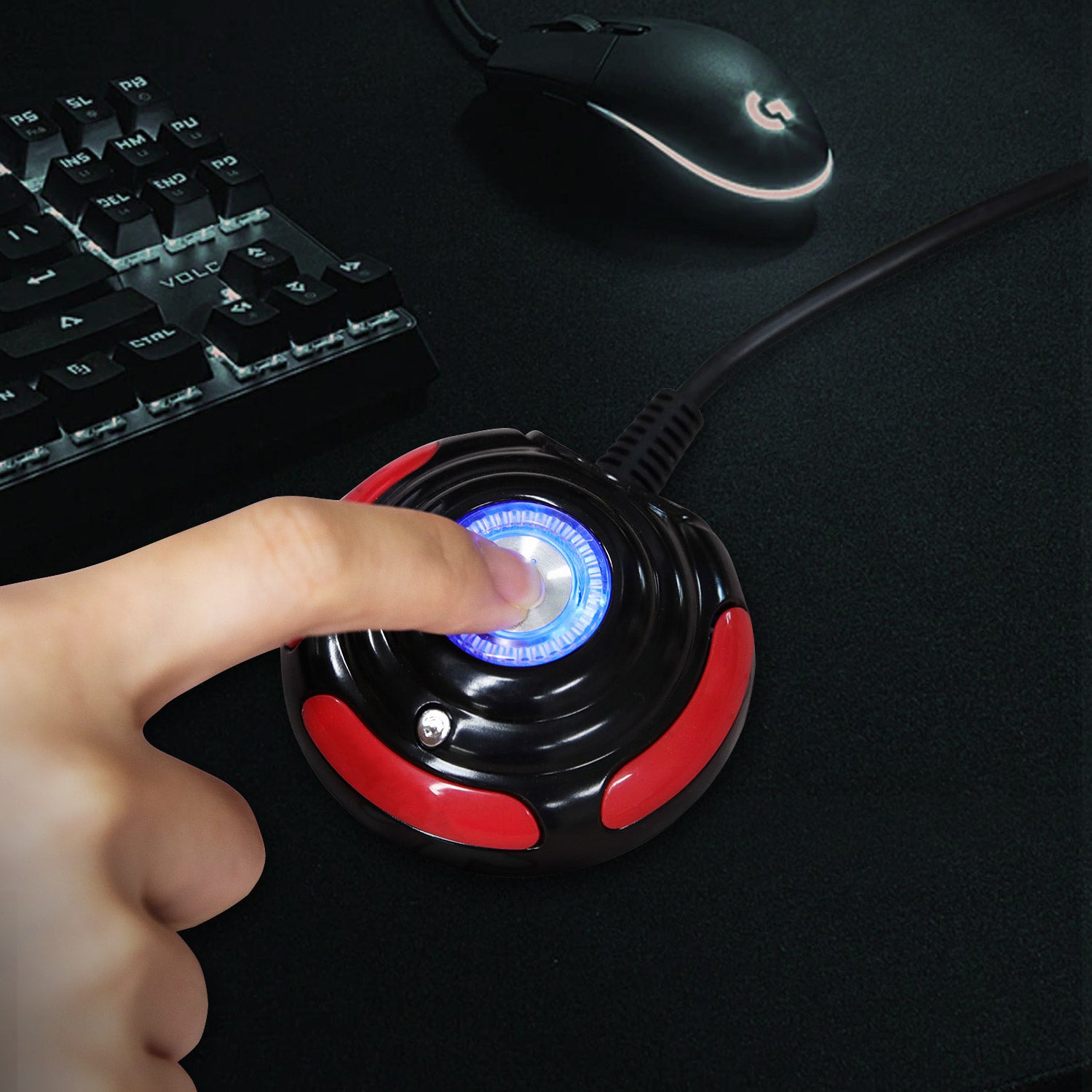 Vetroo Desktop Computer Case Power Supply Reset HDD Push Button with LED Lights