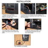 Vetroo Desktop Computer Case Power Supply Reset HDD Push Button with LED Lights