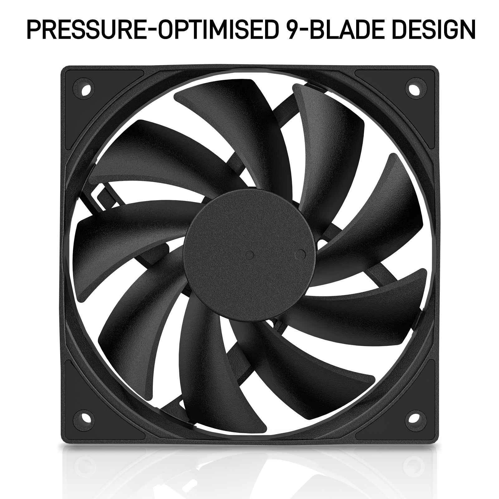 DARKROCK 3-Pack 120mm Black Computer Case Fans
