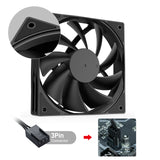 DARKROCK 3-Pack 120mm Black Computer Case Fans