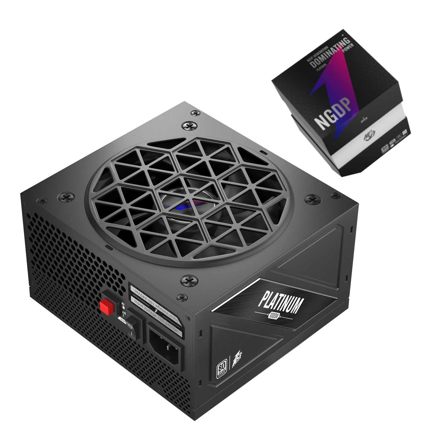 1ST PLAYER NDGP 1000W Black Power Supply, 80 Plus Platinum Full Modular, ATX 3.0 Ready Dual PCIE 5.0