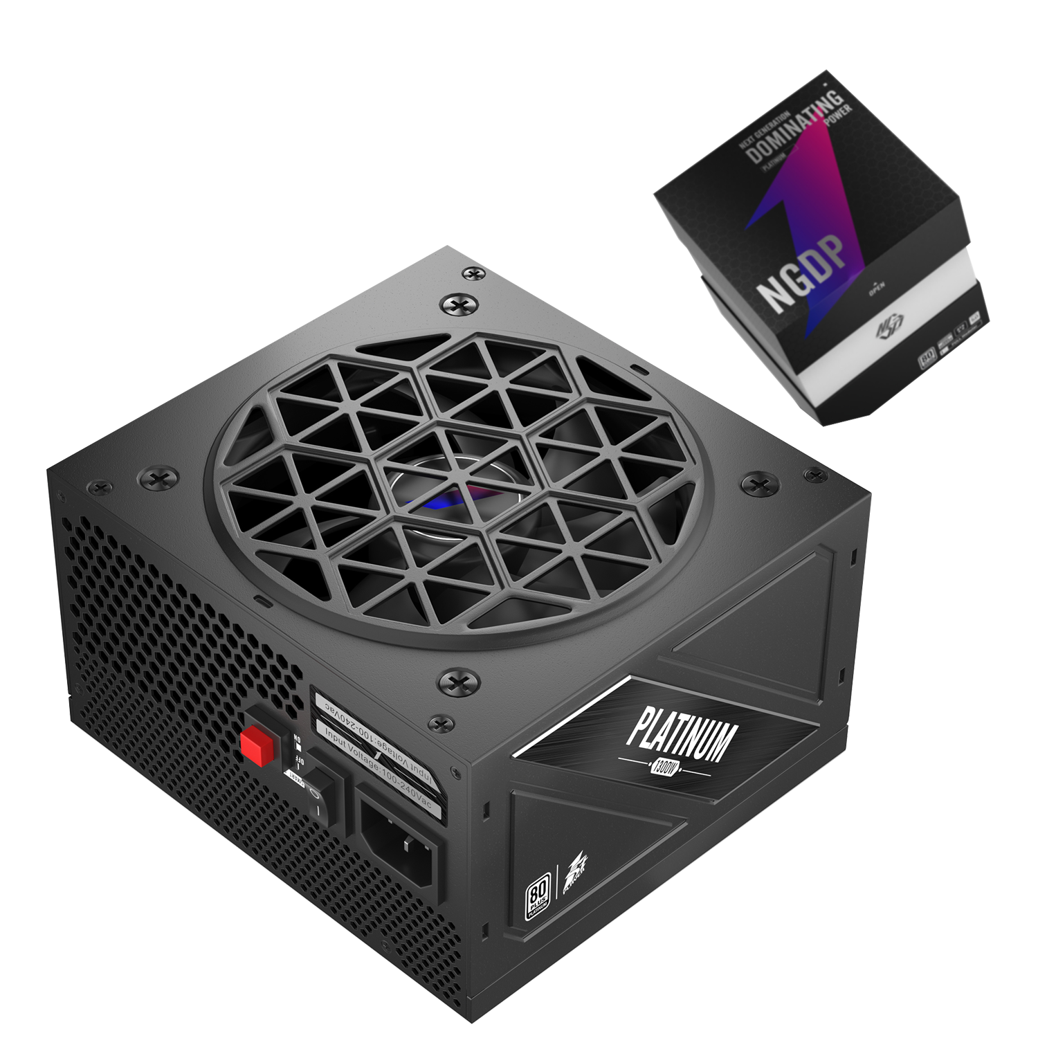 1ST PLAYER NDGP 1300W Black Power Supply, 80 Plus Platinum Full Modular, ATX 3.0 Ready Dual PCIE 5.0