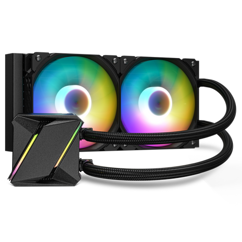 DARKROCK D240 CPU Liquid Cooler with 240 mm Radiator - Black