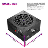 1ST PLAYER NDGP 1300W Black Power Supply, 80 Plus Platinum Full Modular, ATX 3.0 Ready Dual PCIE 5.0