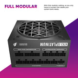 1ST PLAYER NDGP 1000W Black Power Supply, 80 Plus Platinum Full Modular, ATX 3.0 Ready Dual PCIE 5.0