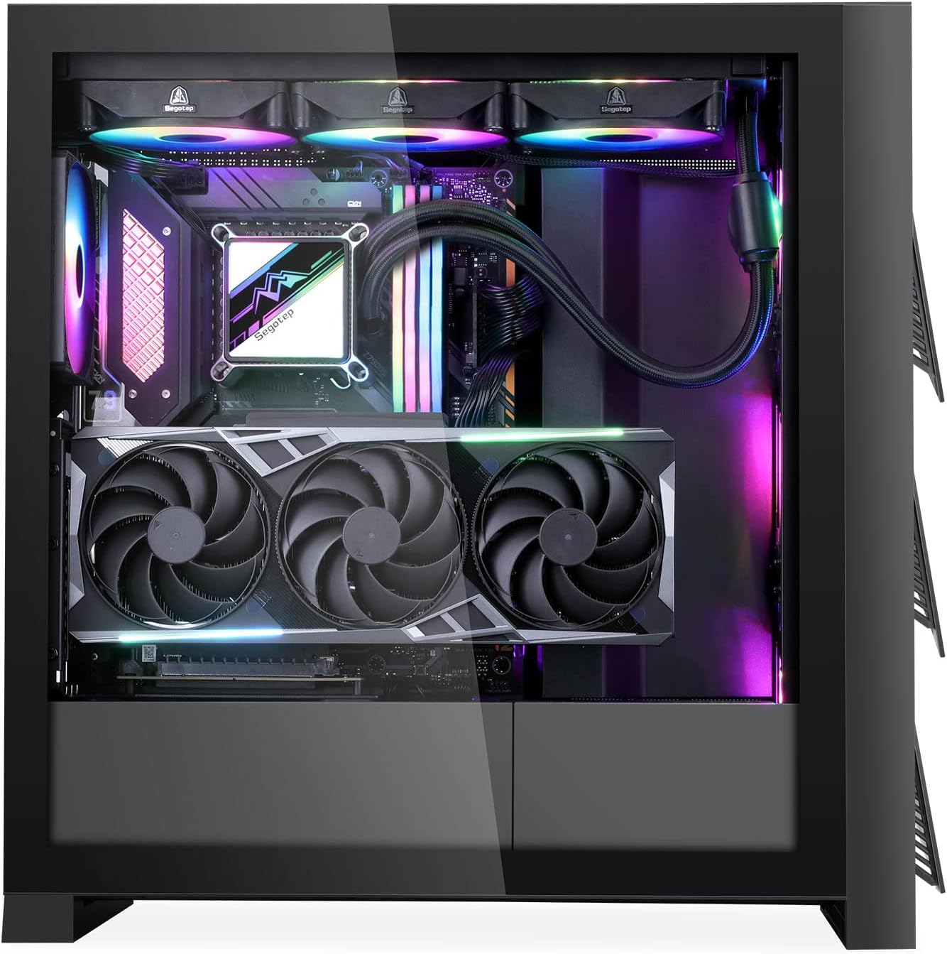 Segotep Vertical GPU Bracket, PCI-E 4.0 x16 High Speed Flexible Extender Card Extension Port for T3 PC Case
