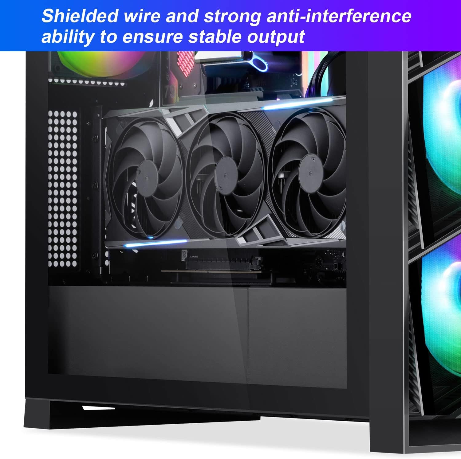 Segotep Vertical GPU Bracket, PCI-E 4.0 x16 High Speed Flexible Extender Card Extension Port for T3 PC Case