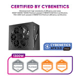 1ST PLAYER NDGP 1300W Black Power Supply, 80 Plus Platinum Full Modular, ATX 3.0 Ready Dual PCIE 5.0
