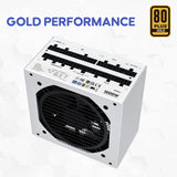 Vetroo 1000W Power Supply ATX 3.1, Dual PCIe 5.1, 80 Plus Gold Full Modular