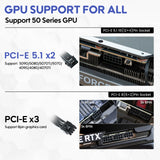 Vetroo 1000W Power Supply ATX 3.1, Dual PCIe 5.1, 80 Plus Gold Full Modular