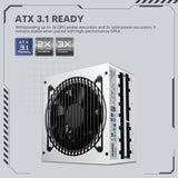 Vetroo 1200W Power Supply 80 Plus Platinum & Cybenetics Platinum Certified