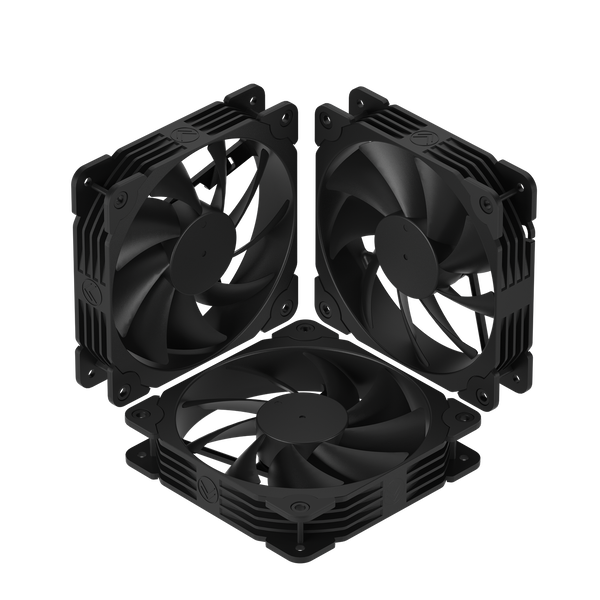 Collapsing Fan 3 x 120mm Cooling Fans Kit for Computer Case – darkflashus