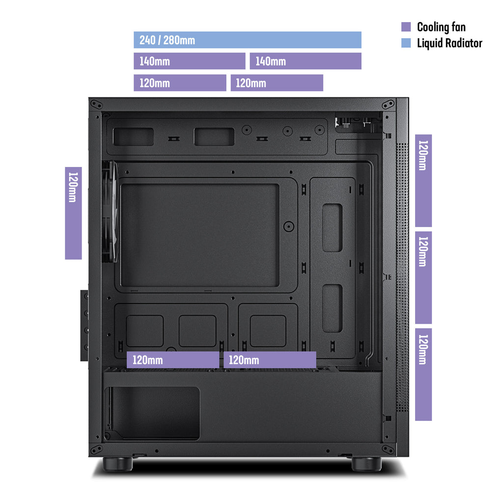 DARKROCK MH200 Micro ATX Gaming PC Computer Case Mid-Tower – darkflashus