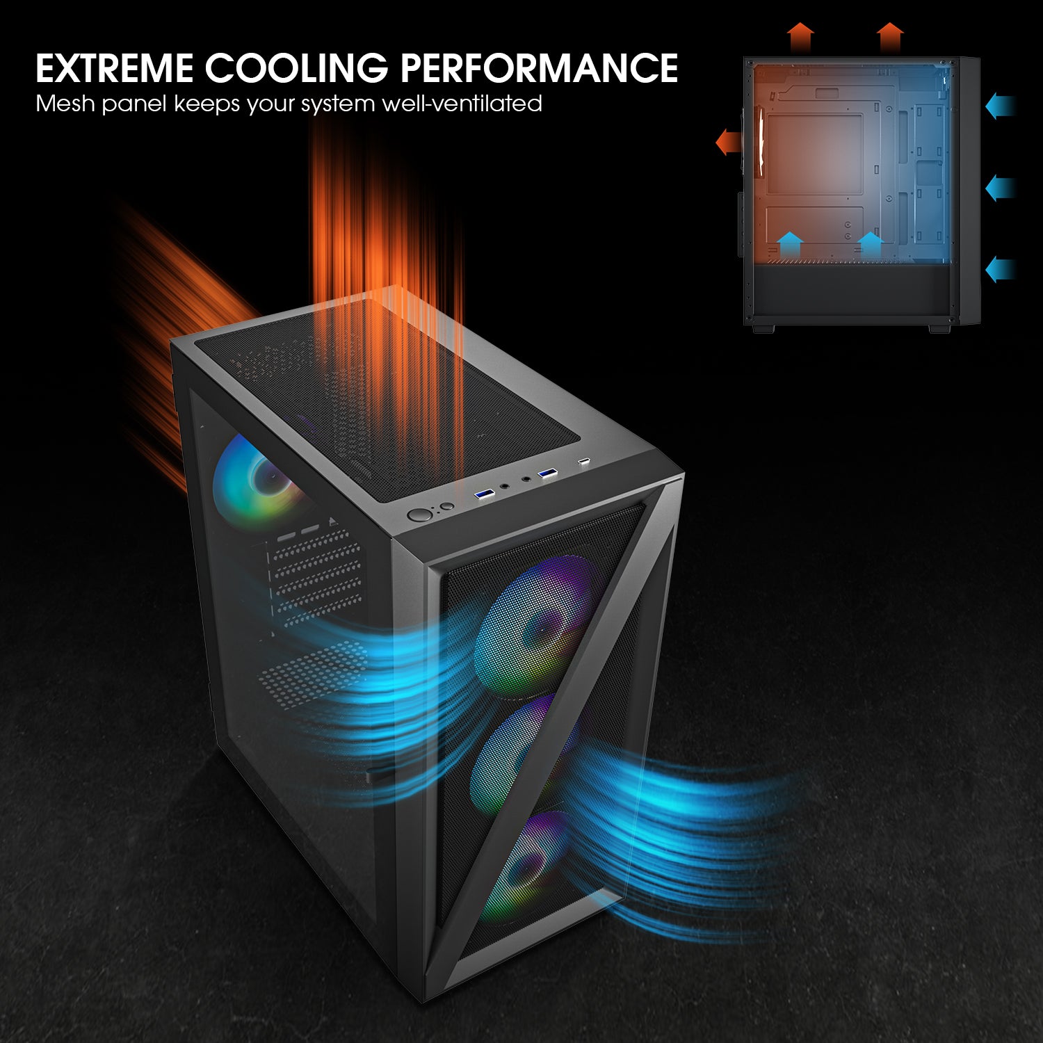 Vetroo M05 Micro ATX Compact Computer Case – darkflashus