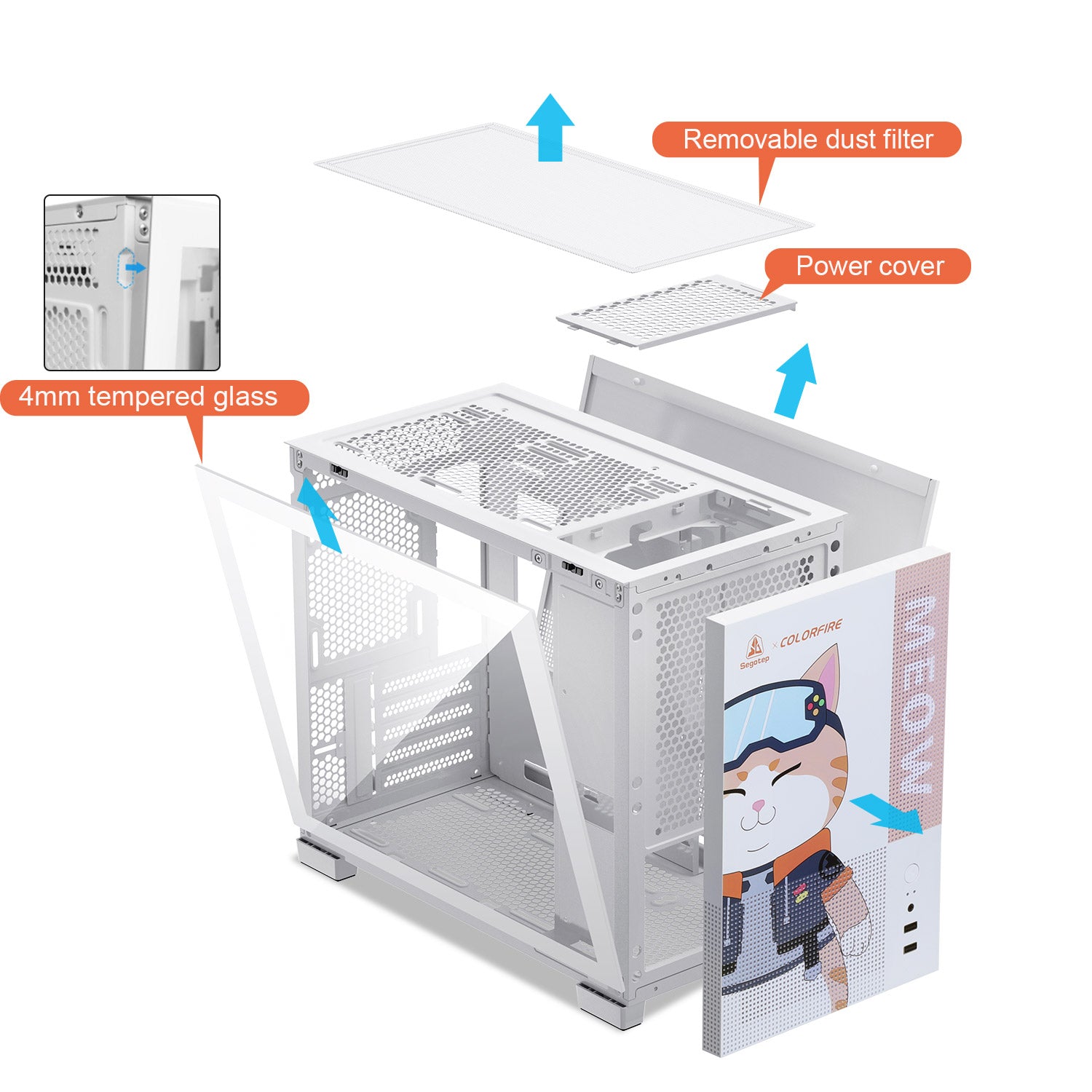 SEGOTEP MEMPHIS Micro ATX PC Case Mini Tower White Darkflashus segotep-memphis-micro-atx-pc-case-mini-tower-white-darkflashus