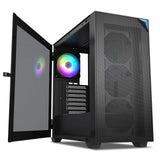 Vetroo AL800 ATX PC Case, Dual Airflow Channel, Up to 10pcs Fans, Support 360mm AIO