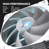 Vetroo ARGB Case Fans, 120mm ARGB & PWM Cooling Fan