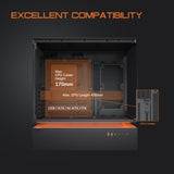 COUGAR CFV235 ATX Mid Tower Computer PC Case - Black