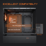 COUGAR CFV235 ATX Mid Tower Computer PC Case - Black