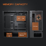 COUGAR CFV235 ATX Mid Tower Computer PC Case - Black