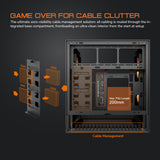 COUGAR OmnyX Mid-Tower ATX Panoramic PC Case - Black