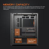 COUGAR Airface 180 ATX Mid Tower Computer PC Case