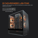 COUGAR OmnyX Mid-Tower ATX Panoramic PC Case - Black