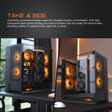 COUGAR OmnyX Mid-Tower ATX Panoramic PC Case - Black