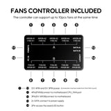 Vetroo 20-Port Case Fan Hub with Remote