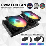 Vetroo R240 Liquid CPU Cooler, Replaceable Cover Design, 2x120mm ARGB & PWM Fans, Low-Noise Operation, 240mm Radiator 250W TDP, Controller Hub Included, for AMD AM5/AM4 & Intel LGA1700/1200