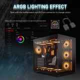 DARKROCK F120 6-Pack 120mm Infinite Mirror Case Fans