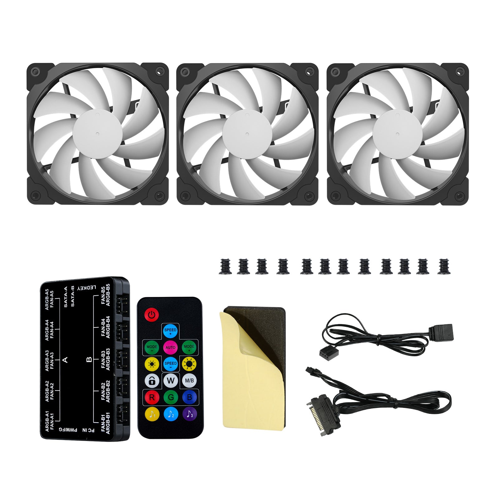 Collapsing Fan Vetroo ARGB Case Fans, 120mm ARGB & PWM Cooling Fan – darkflashus