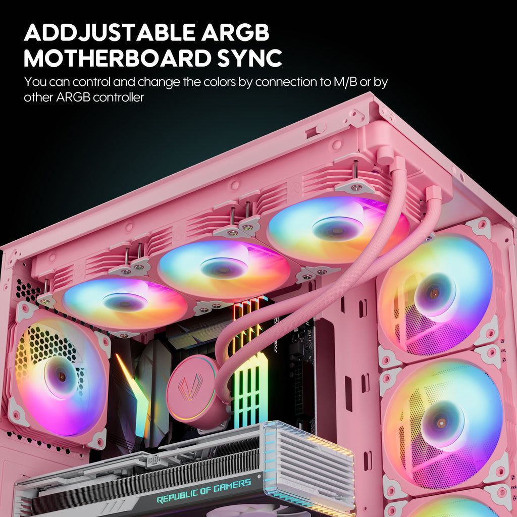 Vetroo SA-120 120mm FDB High Airflow LED PC Case Fan – darkflashus