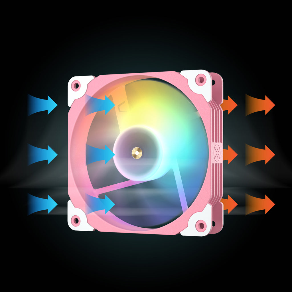 Collapsing Fan Vetroo SA-120 120mm FDB High Airflow LED PC Case Fan – darkflashus