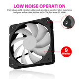 Vetroo SA-140 140mm Addressable RGB & PWM Motherboard Sync Computer PC Cooling Fans with Controller Low Noise High Performance 4-Pin 1200 RPM Hydraulic Bearing