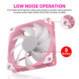 Vetroo SA-140 140mm Addressable RGB & PWM Motherboard Sync Computer PC Cooling Fans with Controller Low Noise High Performance 4-Pin 1200 RPM Hydraulic Bearing