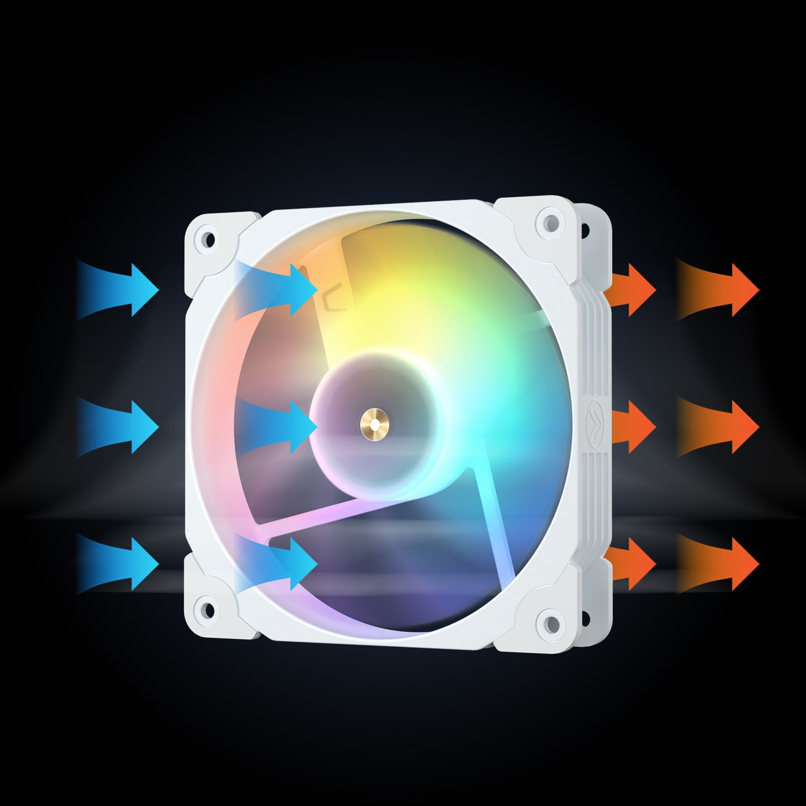 Collapsing Fan Vetroo SA-120 120mm FDB High Airflow LED PC Case Fan – darkflashus
