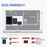 Vetroo 850W Power Supply, Dual PCIe 5.1 ATX 3.1, 80 Plus Gold Full Modular