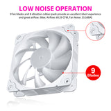 Vetroo SA-140 140mm Addressable RGB & PWM Motherboard Sync Computer PC Cooling Fans with Controller Low Noise High Performance 4-Pin 1200 RPM Hydraulic Bearing