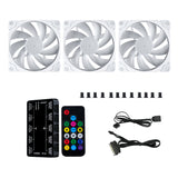 Vetroo SA-140 140mm Addressable RGB & PWM Motherboard Sync Computer PC Cooling Fans with Controller Low Noise High Performance 4-Pin 1200 RPM Hydraulic Bearing