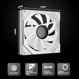 DARKROCK F140 140mm Infinity Mirror Design Case Fan