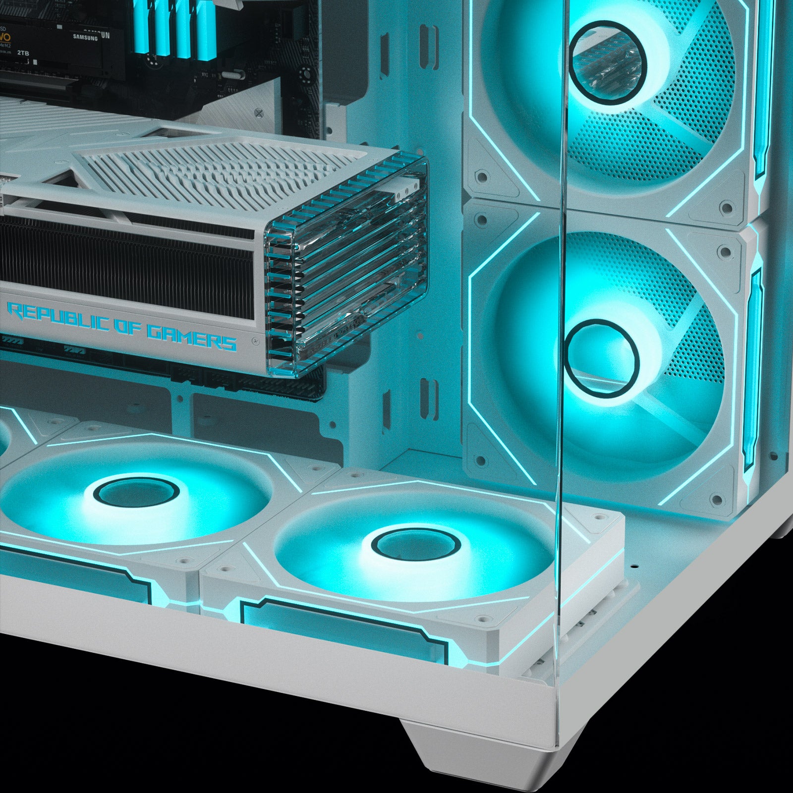 Fan Invinite Mirror DARKROCK F120 - 3 in 1 120 mm Infinite Mirror Design Case Fans ...