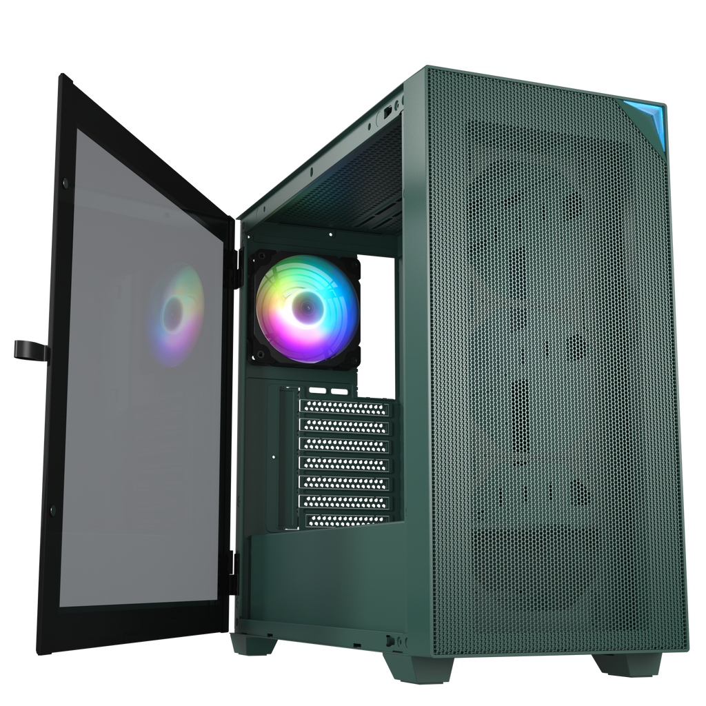 Vetroo AL800 ATX PC Case, Dual Airflow Channel, Up to 10pcs Fans, Supp