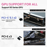 Vetroo 850W Power Supply, Dual PCIe 5.1 ATX 3.1, 80 Plus Gold Full Modular