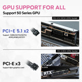 Vetroo 850W Power Supply, Dual PCIe 5.1 ATX 3.1, 80 Plus Gold Full Modular