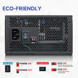 Vetroo 850W Power Supply, Dual PCIe 5.1 ATX 3.1, 80 Plus Gold Full Modular