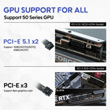 Vetroo 850W Power Supply, Dual PCIe 5.1 ATX 3.1, 80 Plus Gold Full Modular