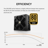 COUGAR GR1000W Power Supply - 80 Plus Gold Certified, ATX 3.1 & PCIe 5.1 Ready