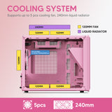 Vetroo M06 Micro-ATX Computer Case